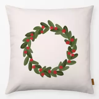 Kissen Wreath red