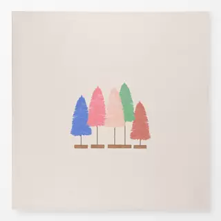 Tischdecke Colorful Xmas Trees