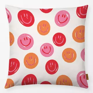 Kissen Allover Smile Rosa