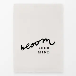 Geschirrtücher Bloom Quote schwarz