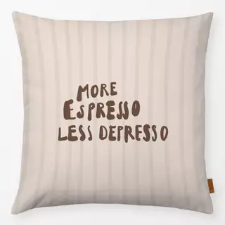 Kissen More Espresso Streifen