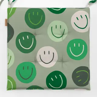 Sitzkissen Smile Allover rosa Smile Allover grün