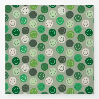 Tischdecke Smile Allover grün