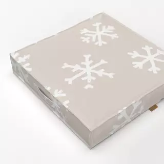 Bodenkissen Snowflakes Pattern
