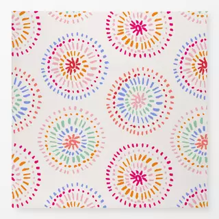 Tischdecke Ethno Kreise Allover bunt