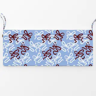 Bankauflage blau
