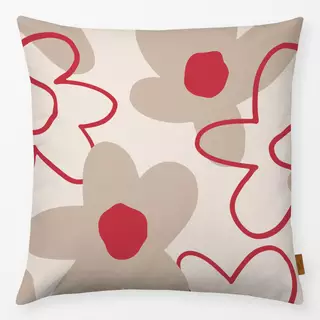 Kissen Spring Flower Pattern rot