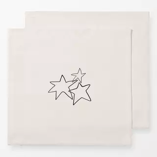 Servietten Three Stars Minimal