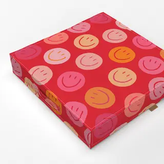 Bodenkissen Smile Allover rosa Smile Allover rot