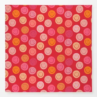 Tischdecke Smile Allover rot