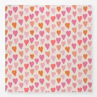 Tischdecke Herz Allover rosa
