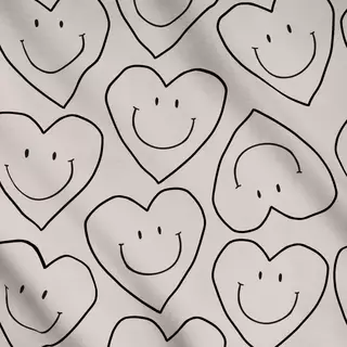 Meterware Heart Allover Pattern