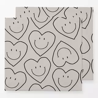 Servietten Heart Allover Pattern