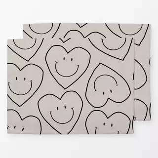 Tischset Heart Allover Pattern