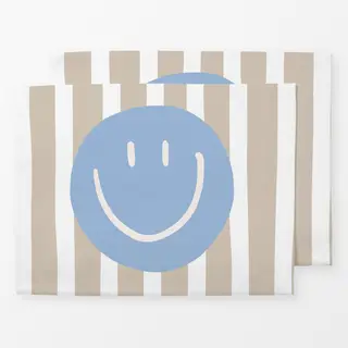 Tischset Smile Stripes blau