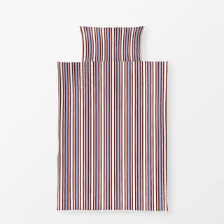 Bettwäsche Bistro Stripes bold red