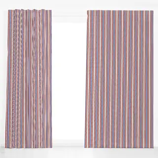 Dekovorhang Bistro Stripes bold red