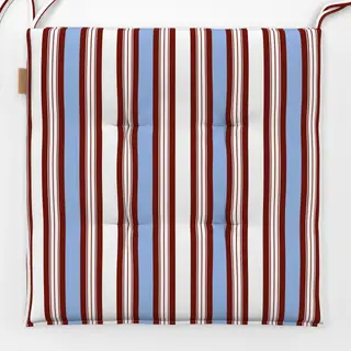 Sitzkissen Bistro Stripes bold red
