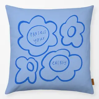 Kissen Energy Flower blue