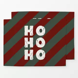 Tischset Ho Ho Ho Stripes Red