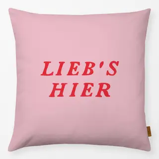 Kissen Liebs Hier