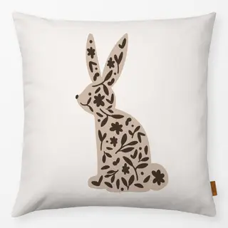 Kissen Hase Blumen