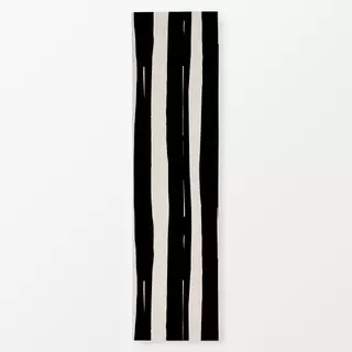 Tischläufer Autumn Stripes Schwarz Beige