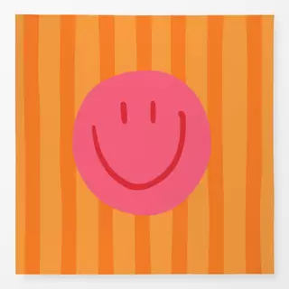Tischdecke Smile Stripes orange
