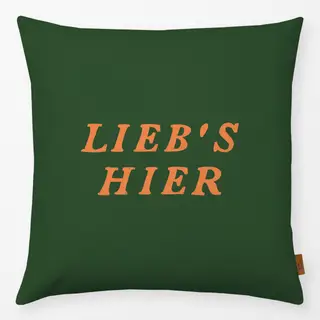 Kissen Liebs Hier
