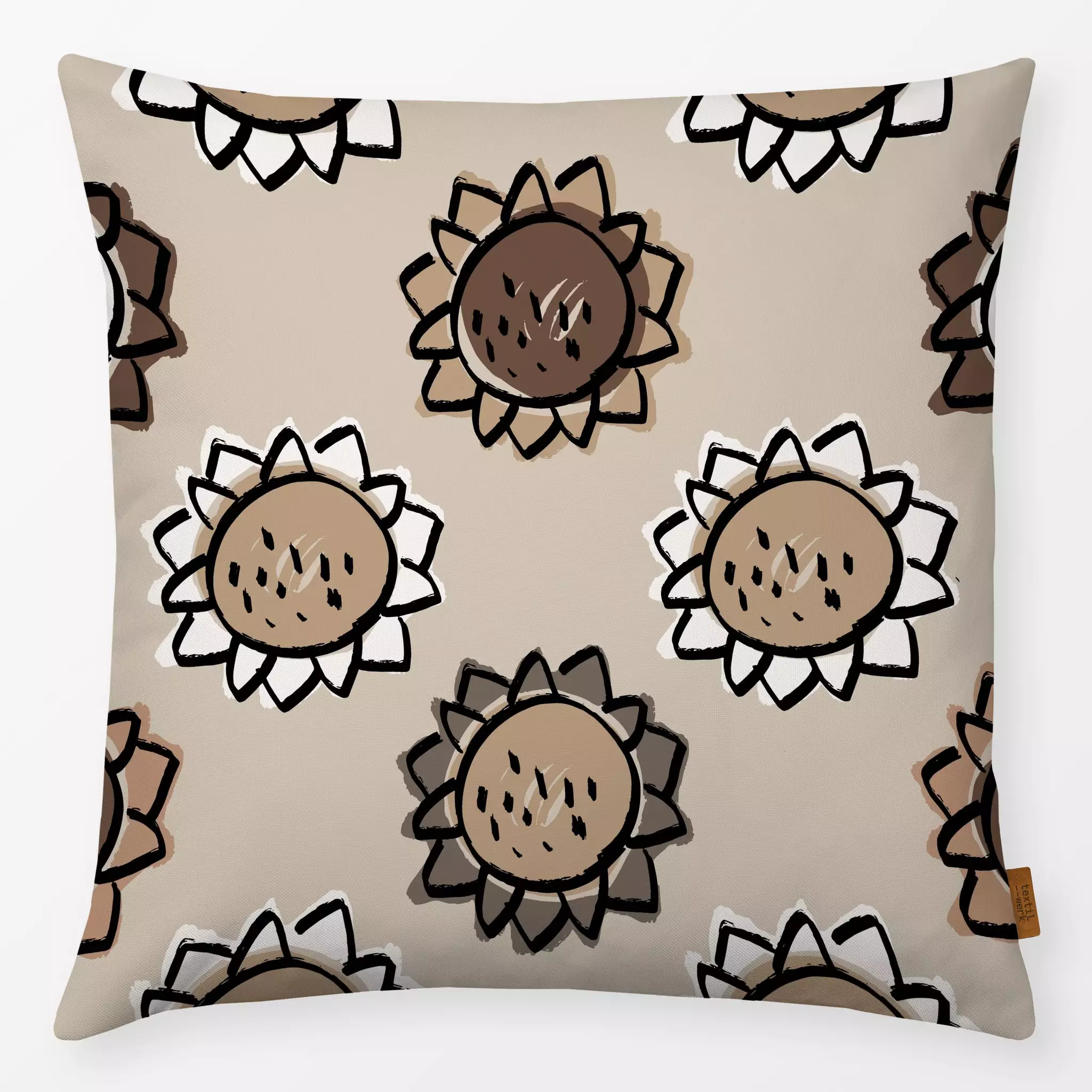 Kissen Kissen Sunflower Autumn Sand