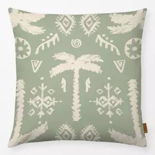 Kissen PALM ETHNO IKAT Grün