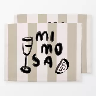 Tischset MIMOSA beige