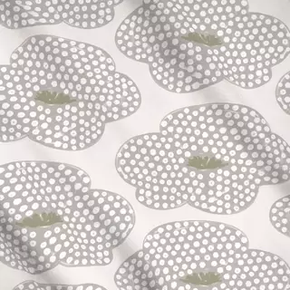 Meterware Allover Blume grau