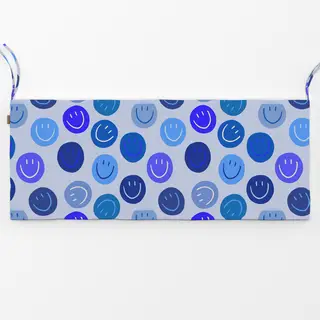 Bankauflage Smile Allover rosa Smile Allover blau