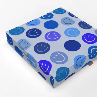 Bodenkissen Smile Allover rosa Smile Allover blau