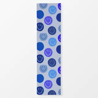 Tischläufer Smile Allover blau