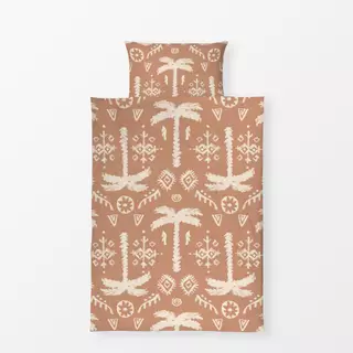 Bettwäsche PALM ETHNO IKAT Braun