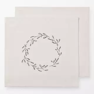 Servietten Minimal Wreath