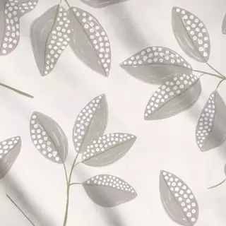 Meterware Allover Leaf grau