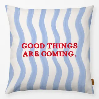 Kissen Good things blau