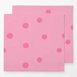 Servietten Punkte Allover Pink
