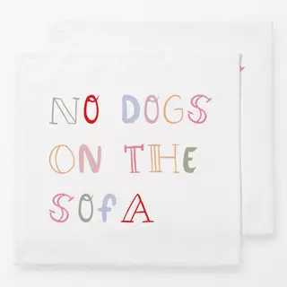 Servietten Dog Quote