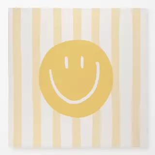 Tischdecke Smile Stripes buttermilk