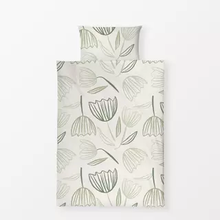 Bettwäsche Happy Tulip Green Beige