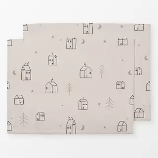 Tischset House Pattern Minimal