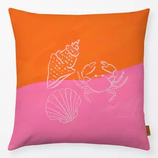 Kissen Meerestiere pink