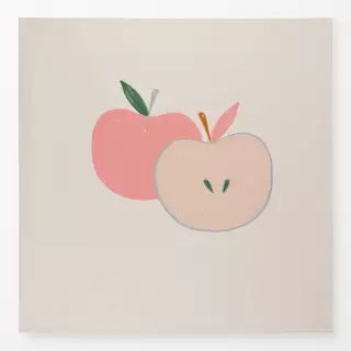 Tischdecke Apfel Duo rosa