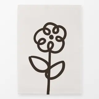 Geschirrtücher Daisy Bloom Schwarz