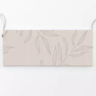 Bankauflage Beige Leaf