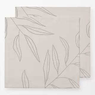 Servietten Beige Leaf